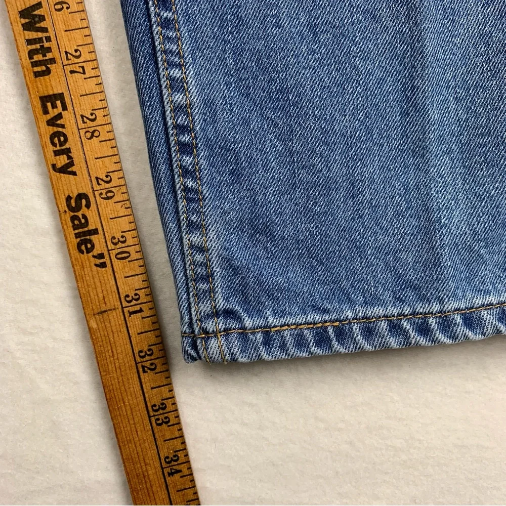 Levi's Jeans Mens 38x30 505 Straight Fit High Rise Medium Wash Cotton Denim Blue